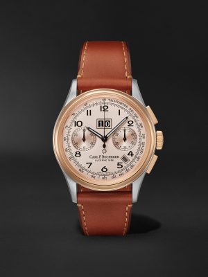 Heritage BiCompax Annual Limited Edition Automatic Chronograph 41mm 18-Karat Rose Gold, Stainless Steel and Leather Watch, Ref. No. 00.10803.07.42.01 Heritage BiCompax Annual Limited Edition Automatic Chronograph 41mm 18-Karat Rose Gold, Stainless Steel and Leather Watch, Ref. No. 00.10803.07.42.01