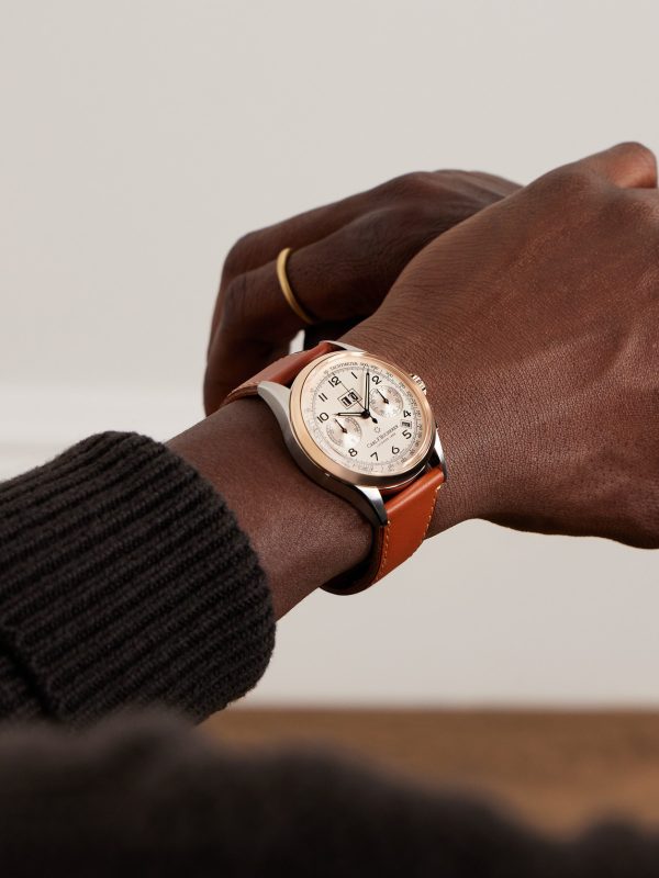 Heritage BiCompax Annual Limited Edition Automatic Chronograph 41mm 18-Karat Rose Gold, Stainless Steel and Leather Watch, Ref. No. 00.10803.07.42.01 - OU