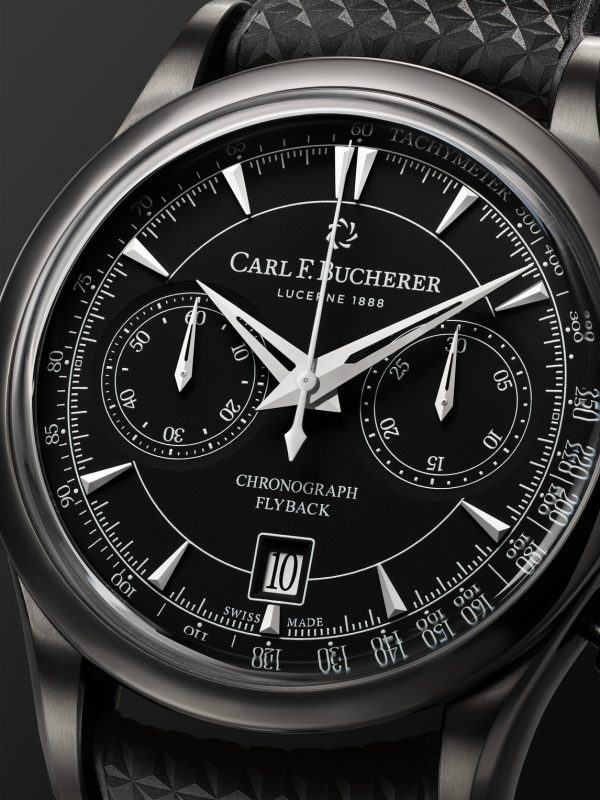 Manero Automatic Flyback Chronograph 43mm Steel and Rubber Watch, Ref. No. 00.10919.12.33.01 - CU Manero Automatic Flyback Chronograph 43mm Steel and Rubber Watch, Ref. No. 00.10919.12.33.01 - CU