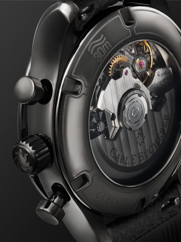 Manero Automatic Flyback Chronograph 43mm Steel and Rubber Watch, Ref. No. 00.10919.12.33.01 - E1 Manero Automatic Flyback Chronograph 43mm Steel and Rubber Watch, Ref. No. 00.10919.12.33.01 - E1