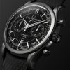 Manero Automatic Flyback Chronograph 43mm Steel and Rubber Watch, Ref. No. 00.10919.12.33.01 - FR Manero Automatic Flyback Chronograph 43mm Steel and Rubber Watch, Ref. No. 00.10919.12.33.01 - FR