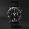 Manero Automatic Flyback Chronograph 43mm Steel and Rubber Watch, Ref. No. 00.10919.12.33.01 Manero Automatic Flyback Chronograph 43mm Steel and Rubber Watch, Ref. No. 00.10919.12.33.01