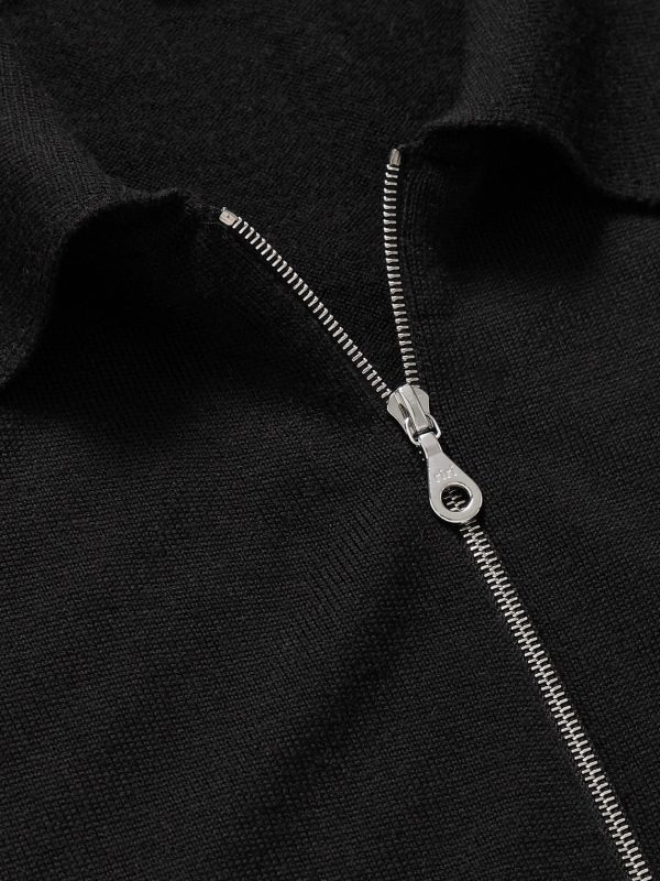 Alston Slim-Fit Merino Wool Zip-Up Cardigan - CU