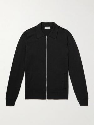 Alston Slim-Fit Merino Wool Zip-Up Cardigan