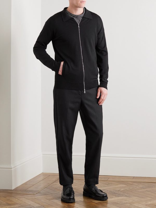 Alston Slim-Fit Merino Wool Zip-Up Cardigan - OU