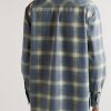 Checked Leather Shirt - BK