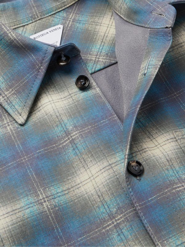 Checked Leather Shirt - CU