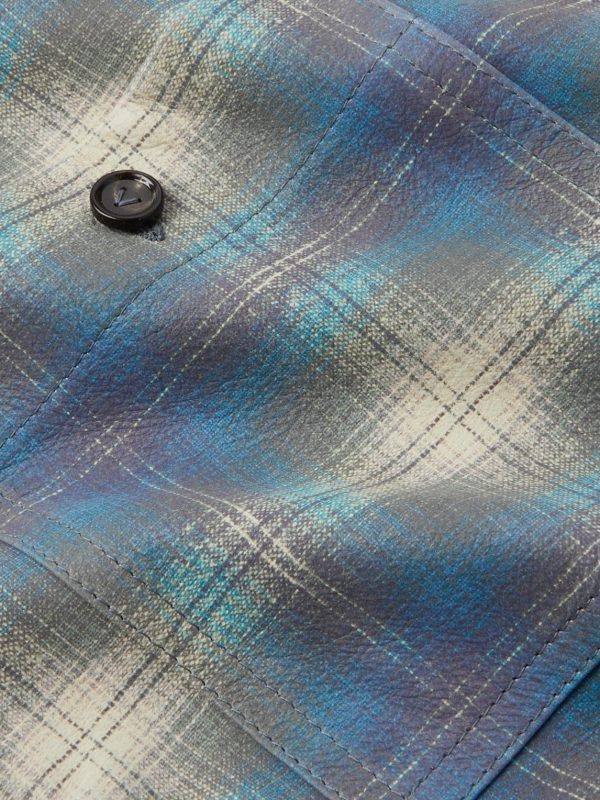 Checked Leather Shirt - E1