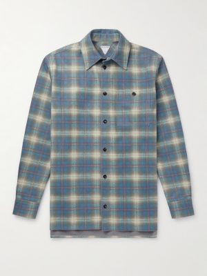 Checked Leather Shirt
