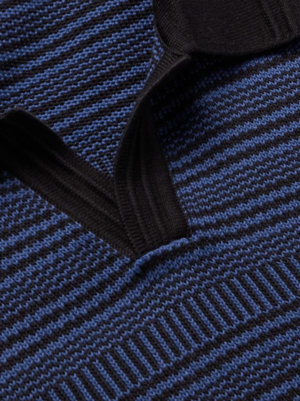 Striped Cotton Polo Shirt - CU Striped Cotton Polo Shirt - CU