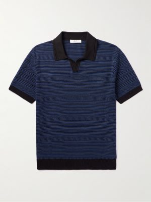 Striped Cotton Polo Shirt Striped Cotton Polo Shirt