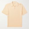 Jacquard-Knit Cotton Polo Shirt Jacquard-Knit Cotton Polo Shirt