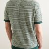 Striped Cotton Polo Shirt - BK