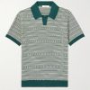 Striped Cotton Polo Shirt