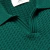 Jacquard-Knit Cotton Polo Shirt - CU