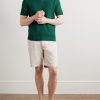 Jacquard-Knit Cotton Polo Shirt - OU