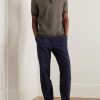 Crochet-Knit Cotton and Silk-Blend Polo Shirt - OU