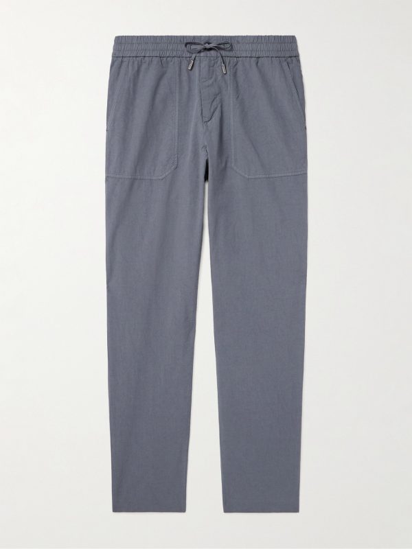 Joe Tapered Garment-Dyed Cotton-Blend Poplin Cargo Drawstring Trousers Joe Tapered Garment-Dyed Cotton-Blend Poplin Cargo Drawstring Trousers