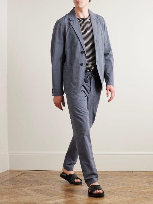 Joe Tapered Garment-Dyed Cotton-Blend Poplin Cargo Drawstring Trousers - OU Joe Tapered Garment-Dyed Cotton-Blend Poplin Cargo Drawstring Trousers - OU