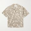 Camp-Collar Printed Organic Cotton Shirt Camp-Collar Printed Organic Cotton Shirt