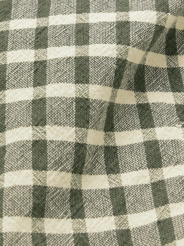 Checked Cotton Shirt Jacket - E1 Checked Cotton Shirt Jacket - E1