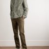 Checked Cotton Shirt Jacket - OU Checked Cotton Shirt Jacket - OU