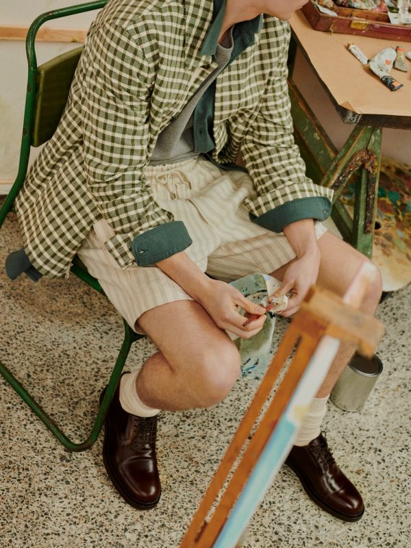 Checked Cotton Shirt Jacket - RW Checked Cotton Shirt Jacket - RW