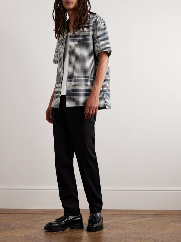 Gingham Cotton-Seersucker Shirt - OU Gingham Cotton-Seersucker Shirt - OU