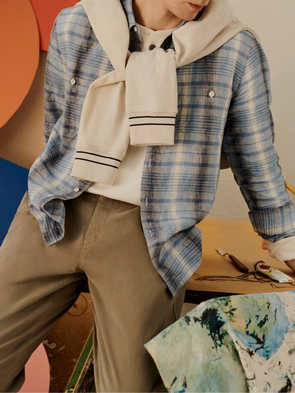 Checked Linen Shirt - RW Checked Linen Shirt - RW