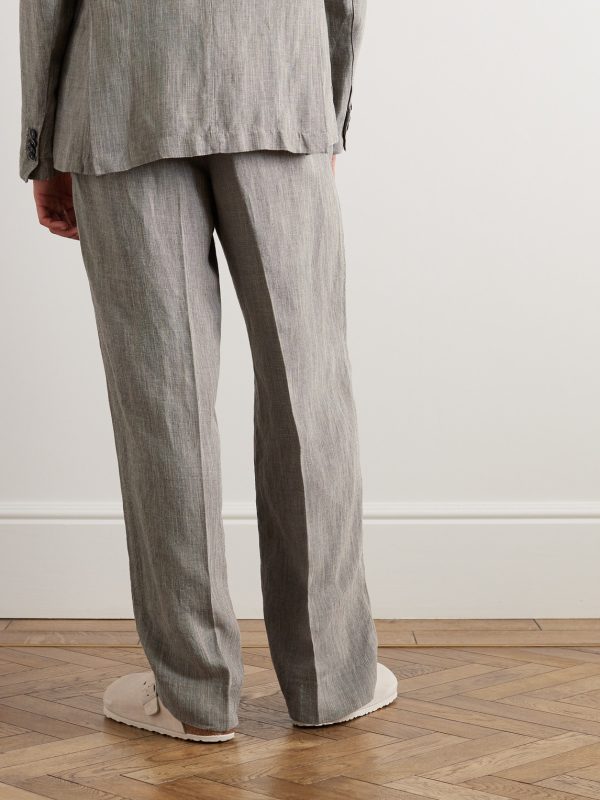 Delfo Gioli Straight-Leg Woven Trousers - BK