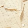 Camp-Collar Checked Linen-Blend Shirt - CU Camp-Collar Checked Linen-Blend Shirt - CU