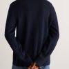 Milano Pinstriped Cotton Cardigan - BK Milano Pinstriped Cotton Cardigan - BK
