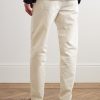 Straight-Leg Cotton and Linen-Blend Trousers - BK Straight-Leg Cotton and Linen-Blend Trousers - BK