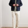 Straight-Leg Cotton and Linen-Blend Trousers - OU Straight-Leg Cotton and Linen-Blend Trousers - OU