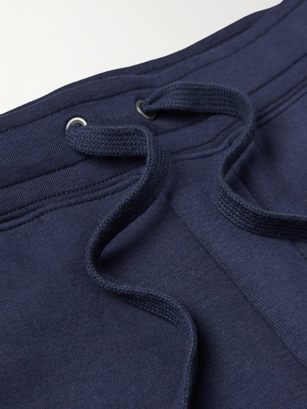 + Wimbledon Tapered Mesh-Trimmed Cotton-Blend Track Pants - E1