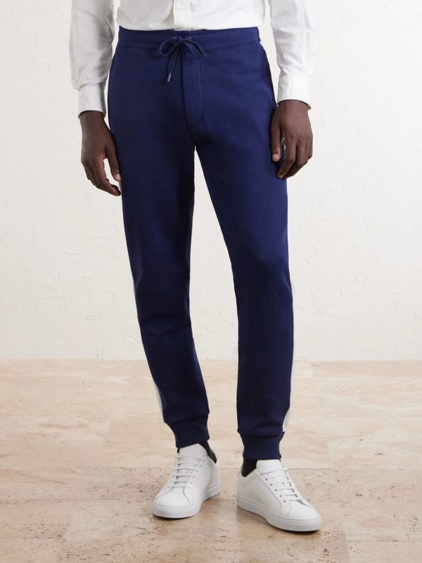 + Wimbledon Tapered Mesh-Trimmed Cotton-Blend Track Pants - FR