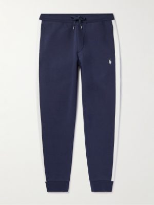 + Wimbledon Tapered Mesh-Trimmed Cotton-Blend Track Pants + Wimbledon Tapered Mesh-Trimmed Cotton-Blend Track Pants