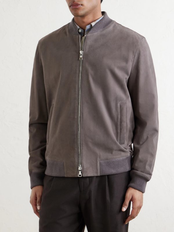 Suede Bomber Jacket - FR