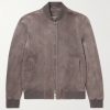 Suede Bomber Jacket