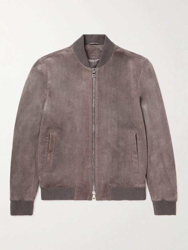 Suede Bomber Jacket