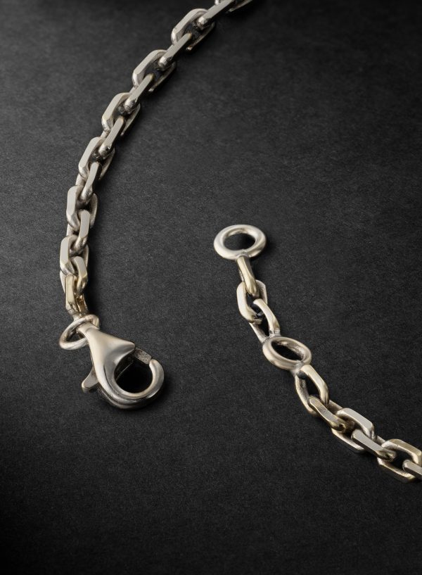 Magnetic White Gold Multi-Stone Bracelet - BK Magnetic White Gold Multi-Stone Bracelet - BK