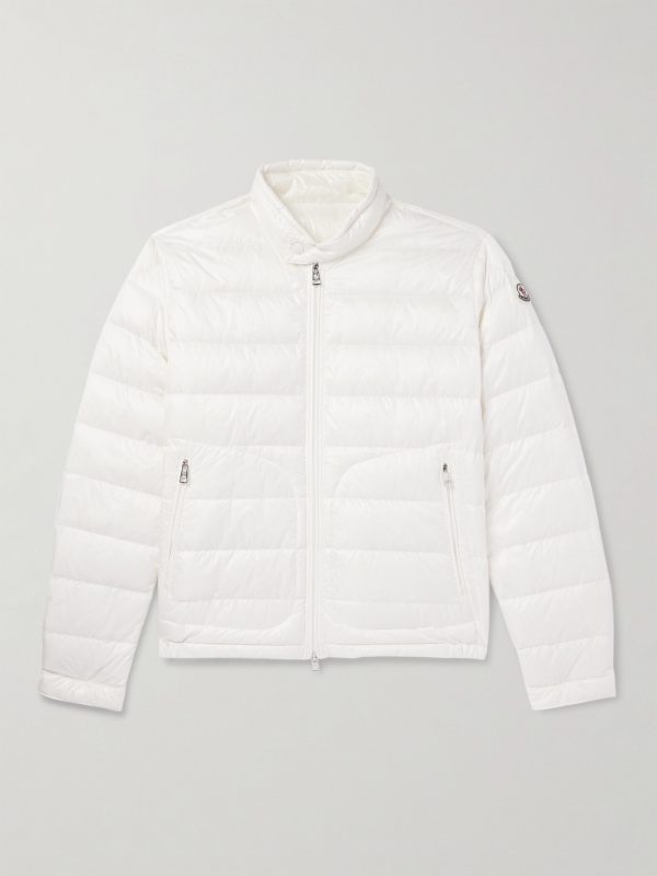 Acorus Logo-Appliquéd Quilted Shell Down Jacket Acorus Logo-Appliquéd Quilted Shell Down Jacket