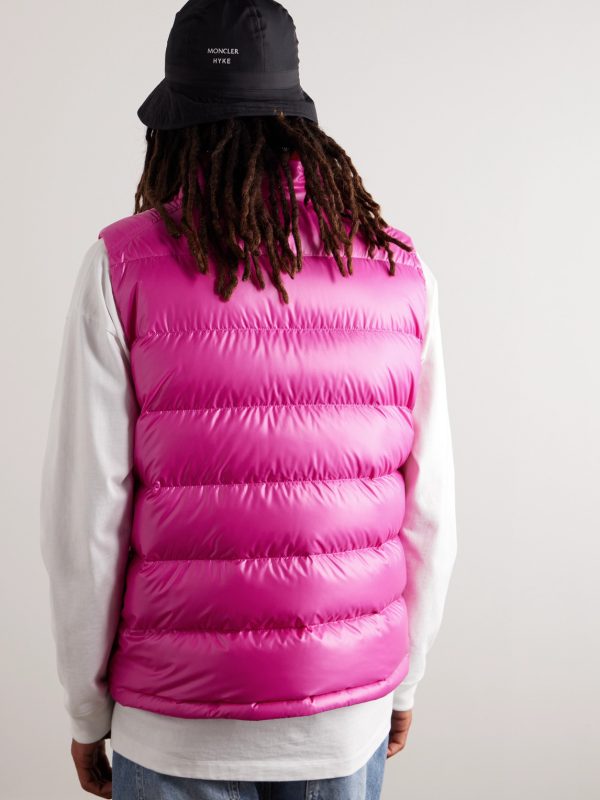 Ouse Logo-Appliquéd Quilted Shell Down Gilet - BK Ouse Logo-Appliquéd Quilted Shell Down Gilet - BK