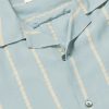 Michael Camp-Collar Striped Lyocell Shirt - CU Michael Camp-Collar Striped Lyocell Shirt - CU