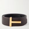 4cm Reversible Full-Grain Leather Belt 4cm Reversible Full-Grain Leather Belt
