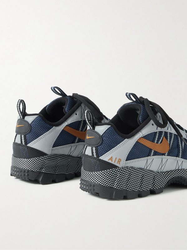 Air Humara QS Leather-Trimmed Mesh Sneakers - BK