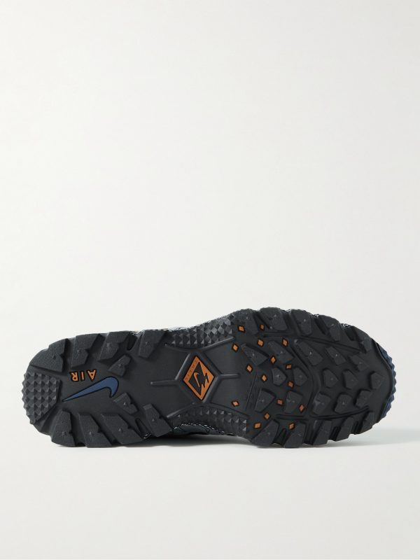 Air Humara QS Leather-Trimmed Mesh Sneakers - E1