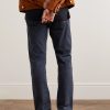 Straight-Leg Stretch Cotton-Gabardine Trousers - BK