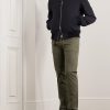 Straight-Leg Stretch Lyocell and Cotton-Blend Poplin Trousers - OU