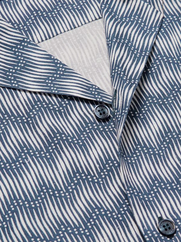 Travis Camp-Collar Printed Crepe Shirt - CU Travis Camp-Collar Printed Crepe Shirt - CU